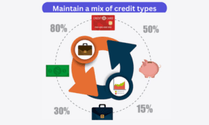 Maintain a mix of credit types